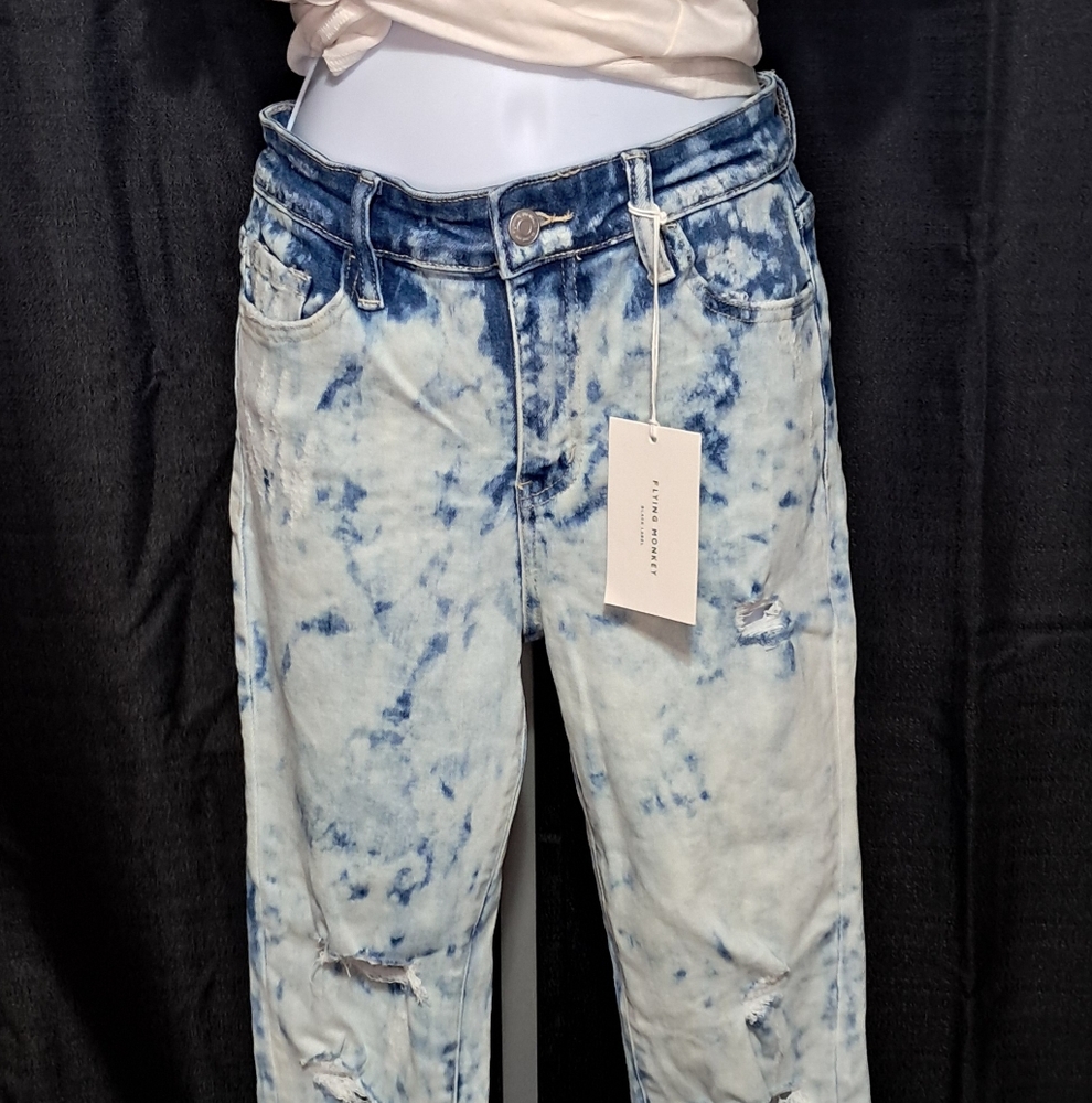 Stylish Acid Wash Woman's Jeans